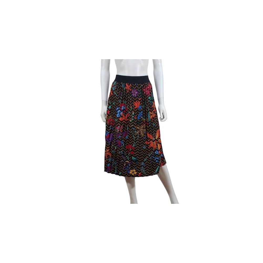 LuLaRoe Women's Multi Color, Calf Length, A-Line Floral print Skirt, Size 2XL